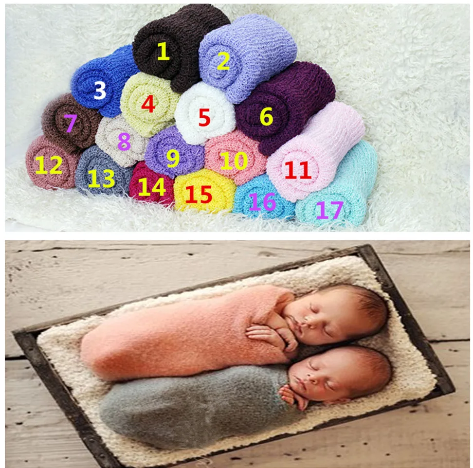 Бесплатная доставка 18 цветов реквизит для фотосъемки новорожденных хлопок