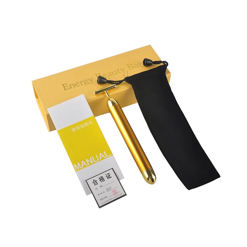 Роликовый массажер для лица 24 К золота с вибрацией|stick gold|stick roller massagerstick massage |