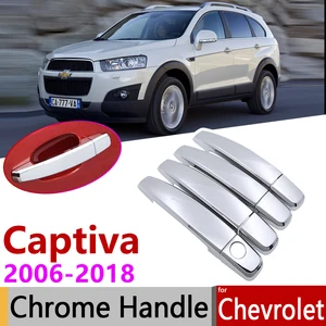 Хромированная крышка ручки двери для Chevrolet Holden Captiva Daewoo Winstorm 2006  2018, автомобильные аксессуары, Набор наклеек для обшивки 2008 2015 2013