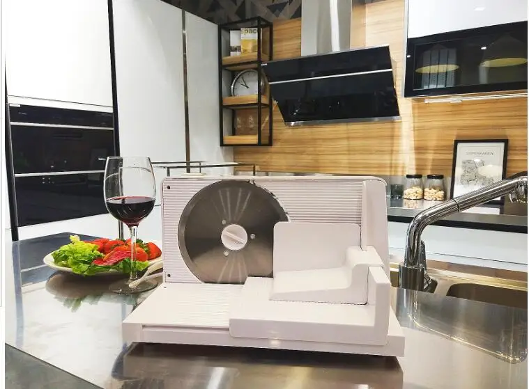 Бытовой электрический слайсер для мяса из нержавеющей стали и АБС пластика 110 В/220