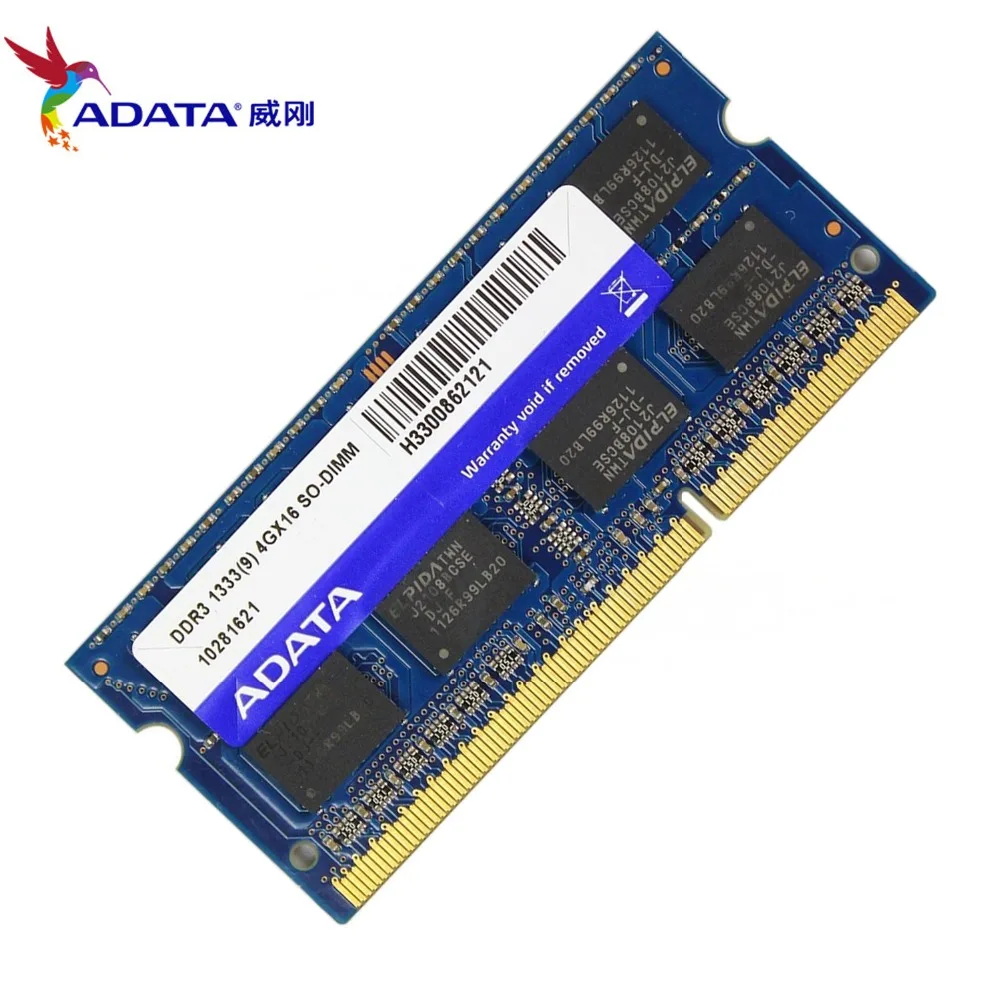 AData Новый 4GB DDR3 1333MHz PC3-10600 DDR3L 1 35 V-1 5 V ноутбук RAM SO-DIMM 1333 10600 4G 204-PIN | Компьютеры и офис