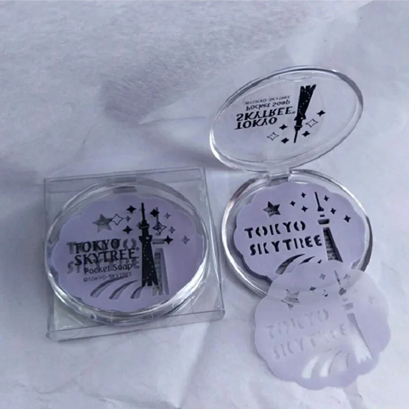 24 шт./кор. на открытом воздухе Мыло ароматические Бумага листы ломтик для мытья