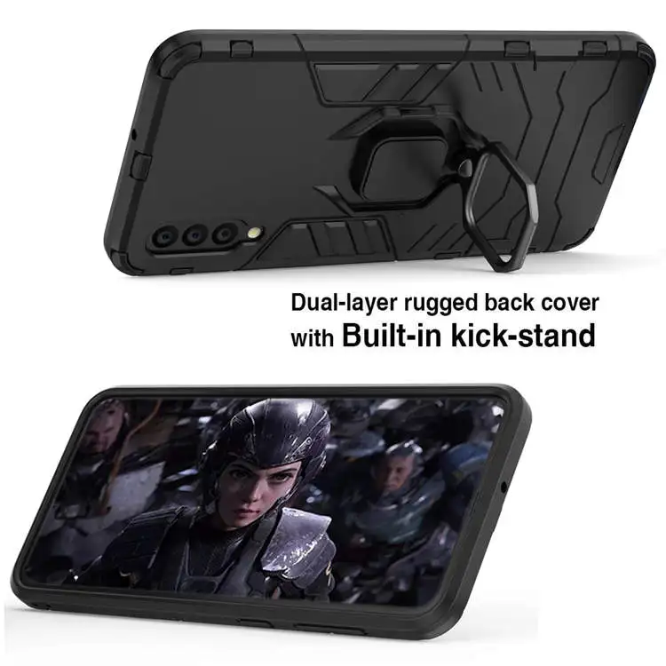 Жесткий кольцо Броня чехол для samsung A10 A20 A30s A40S A50s A60 A70 a70s A80 A90 5G galaxy a7 a9 a8 plus противоударный чехол-накладка