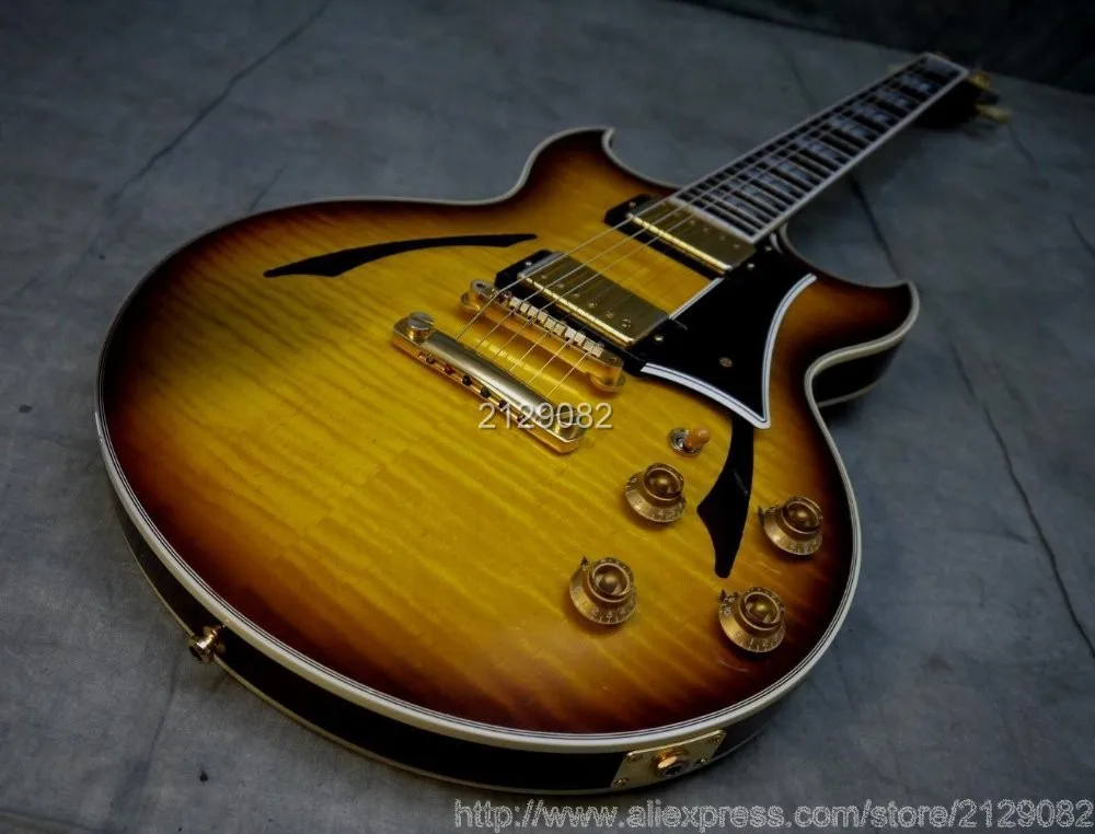 Лидер продаж магазин на заказ Джонни А. Подписная электрическая гитара w/ OHSC &amp COA