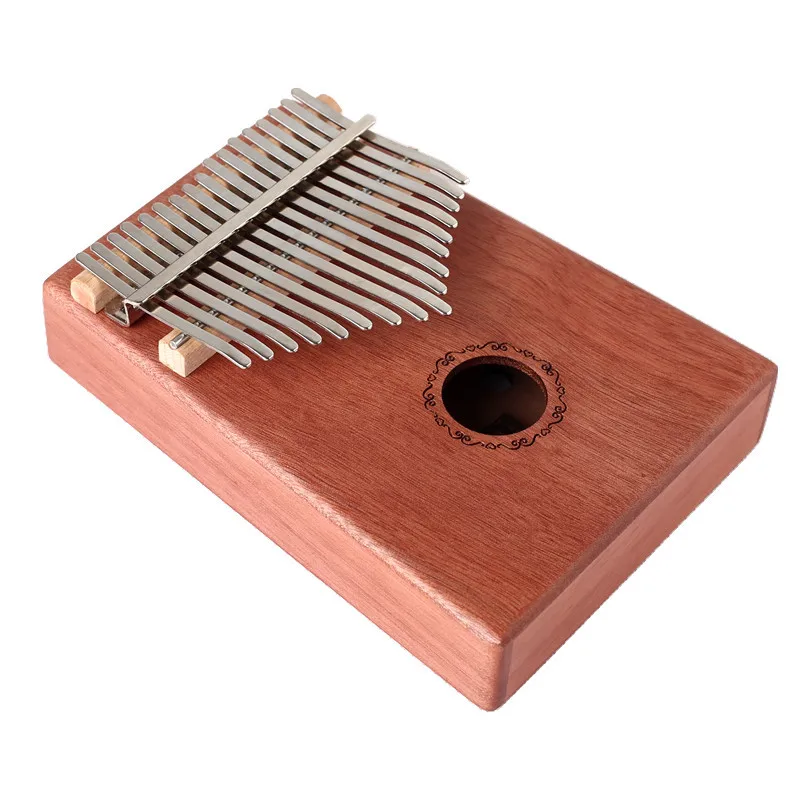 17 клавишный палец Kalimba Mbira Sanza большой палец пианино Акация красного дерева поддерживающая сумка клавиатура Marimba деревянный музыкальный инструмент
