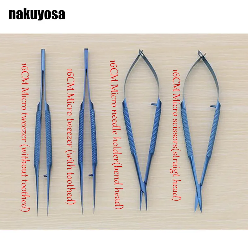 16 см титановый сплав офтальмологические микрохирургические инструменты