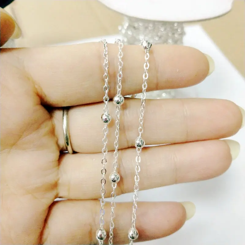 DIY &quotO&quotshape copper bead chain apply to necklace/earring/bracelet/anklet/ pocket watch gold/silver color women necklace | Украшения