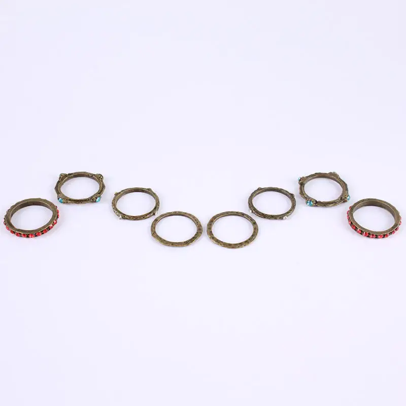 2 компл. 2015 Корейский Яркий Посеребренная Эластичный Имитация Кольца. сияющий