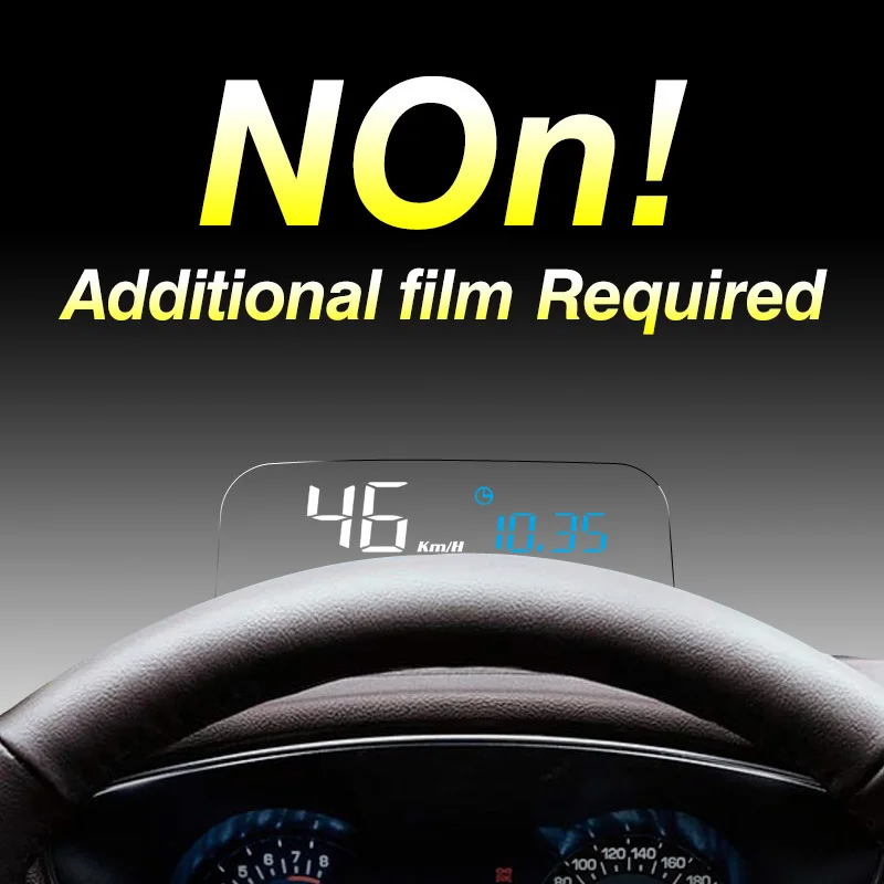 Автомобильный HUD Дисплей OBD2 II EUOBD система Предупреждение о превышении скорости проектор лобовое стекло авто электронная сигнализация напряжения