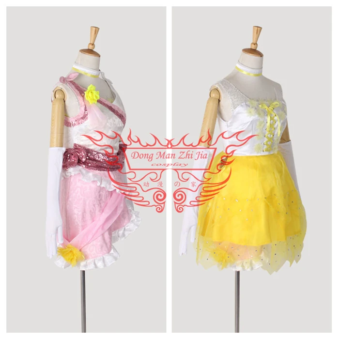 Женский костюм для косплея Love Live голубой из м/ф Rin Hoshizora трансформирует модель