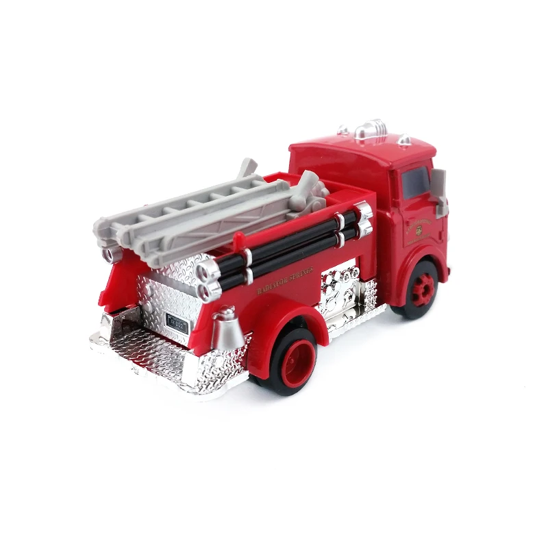 Disney Pixar Cars 2 Red Firetruck 1:55 металл литье под давлением развивающие игрушки модель