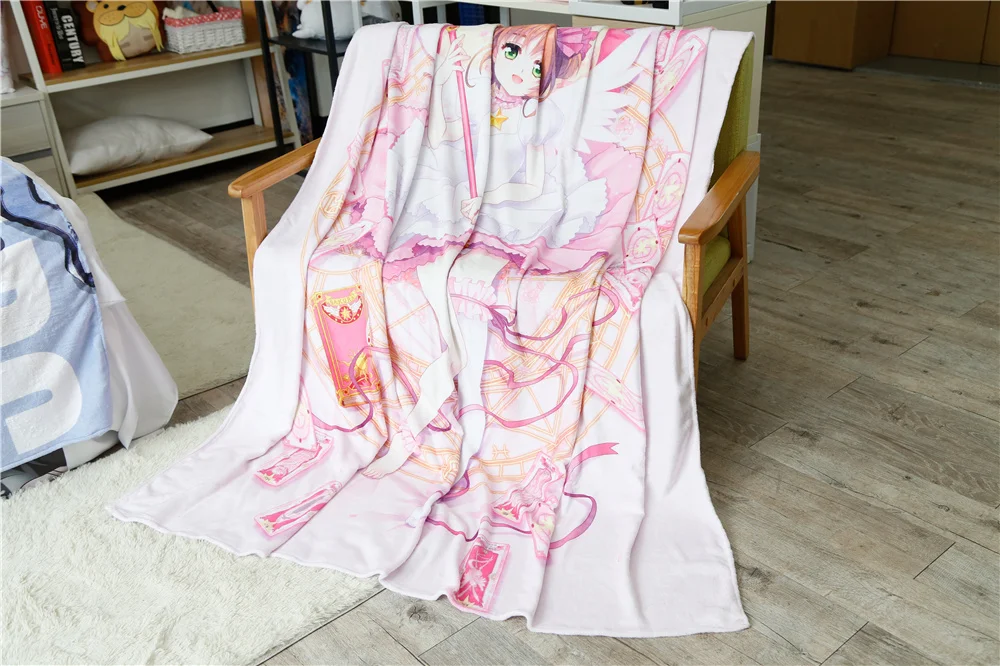 Аниме JK Cardcaptor Sakura кимоно Cerberus Косплей фланель 150*200 см Покрывало для кровати плюшевые чехлы для сна постельные принадлежности мягкие теплые на заказ