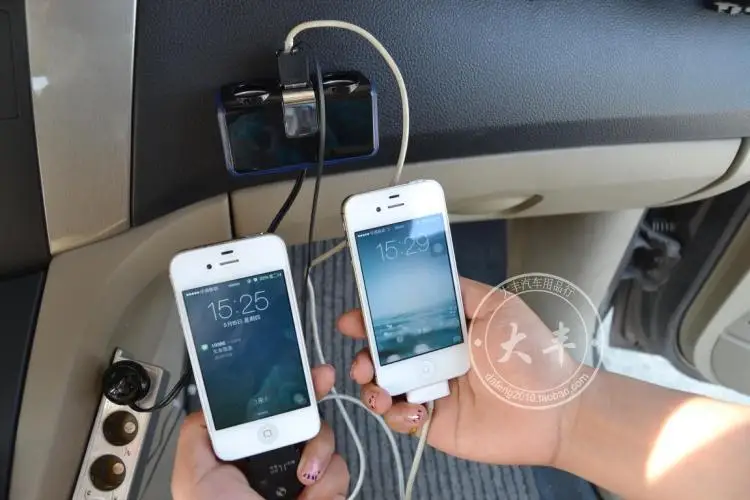 1,5 м супер-длинная проводка, автомобильное usb зарядное устройство, розетка, Авто прикуриватель, распределитель, розетка, один поворот, 2 отверстия, двойной USB интерфейс