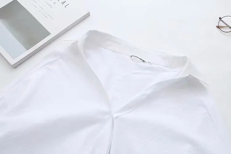 Женская рубашка оверсайз Однотонная большого размера на осень стильная одежда