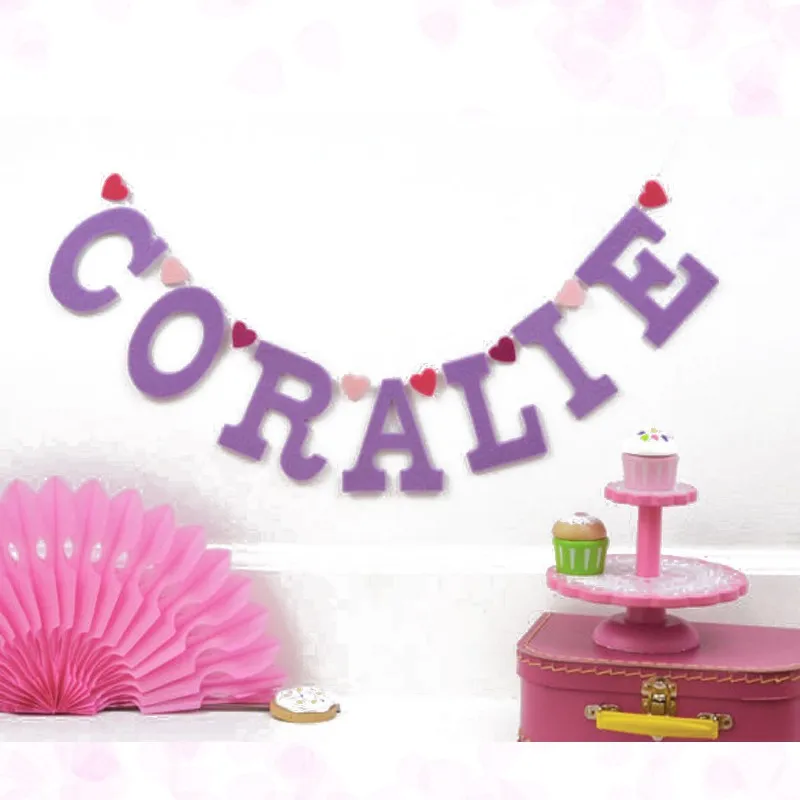 Индивидуальный баннер на 1-й день рождения детское имя буквы букетки комната