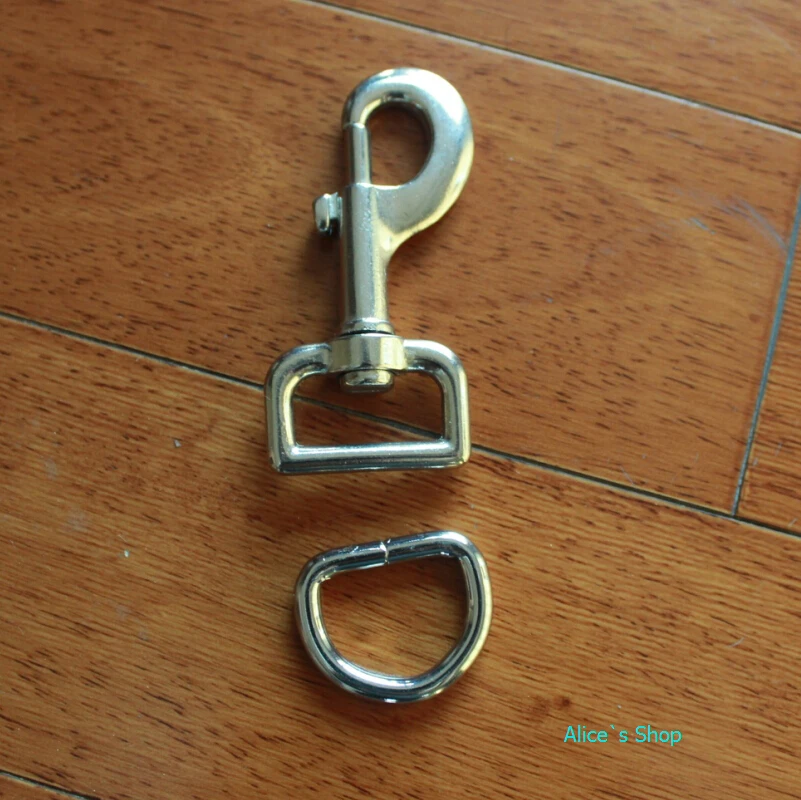 

High quality Bag parts, Bag hardware accessories Handbag solid D Ring Buckle belt parts Metal Dog ring Package accessories