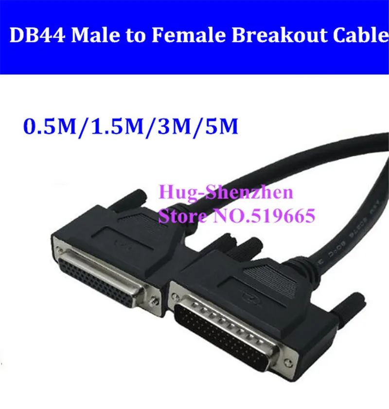 DB44 D SUB DR 44 контакта разъем для сигнальной клеммы Мама папа кабель соединитель 0 5