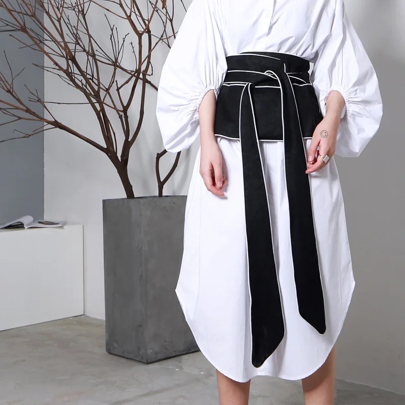 Женский винтажный ремень GETSRING широкий пояс с бантом A853|ultra wide belt|belts cummerbundscummerbund