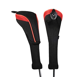 Red Andux 2 шт./компл. чехол для головки клюшки для гольфа крышка аксессуары для гольфа Сменные Нет. Защитные колпаки комплект новейшие разработки - Цвет: Red