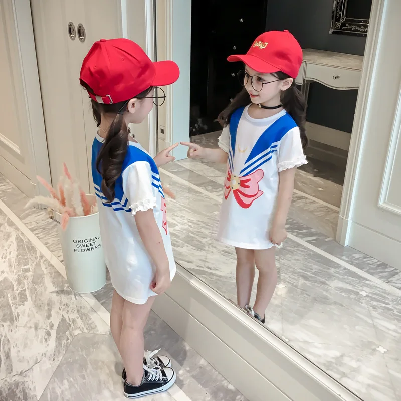 Детское платье с принтом и юбкой для родителей детей | Мать ребенок