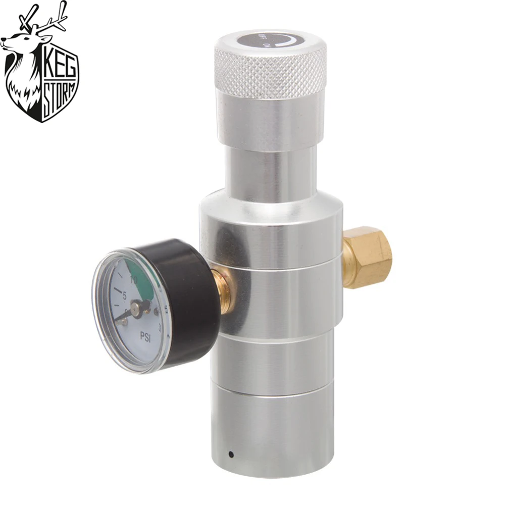 2 шт. бочонок STORM CO2 газовый регулятор зарядное устройство 0-30Psi 3/8 5/8 для домашнего