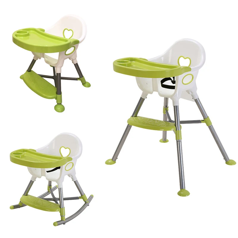 

Детский высокий стул 3 в 1, трансформируемое сиденье для кормления малышей, стул для кормления малышей с регулируемой высотой со стальной тр...