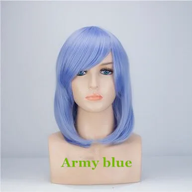 army blue DM-WIG01) платье для милой девочки Смола Японии Аниме Kigurumi Косплэй маска в стиле "Лолита" женскую одежду BJD Masks' парик Тип на выбор - Цвет: army blue