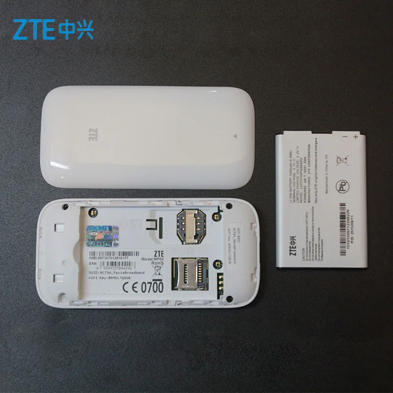 ZTE MF65 3G sim карта мини беспроводной портативный Wifi роутер 21 6 Мбит/с точка доступа