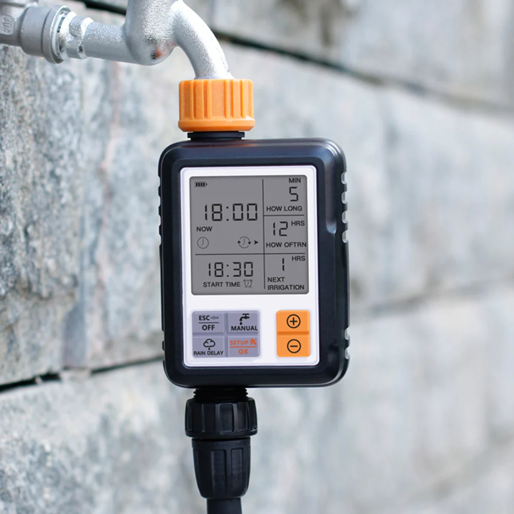 Автоматический ЖК дисплей таймер для Полива Сада Контроллер электронный