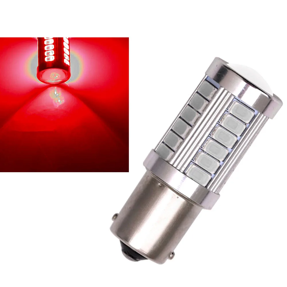 1 шт. 1156 BA15S 5630 33SMD светодиодный ламп белого красного желтого и 800LM автомобиля