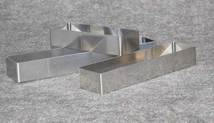 Металлическая Прямоугольная мини-форма из нержавеющей стали 3 размера | Дом и сад