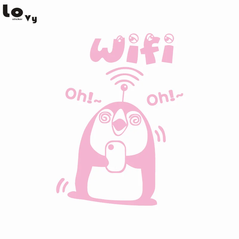 Беспроводной WiFi стикер стеклянное окно в магазине украшение виниловая настенная