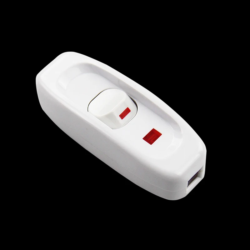 2 Цвет лампы Переключатель AC 250 В 10A Inline на/OFF настольные шнур кабель переключатель