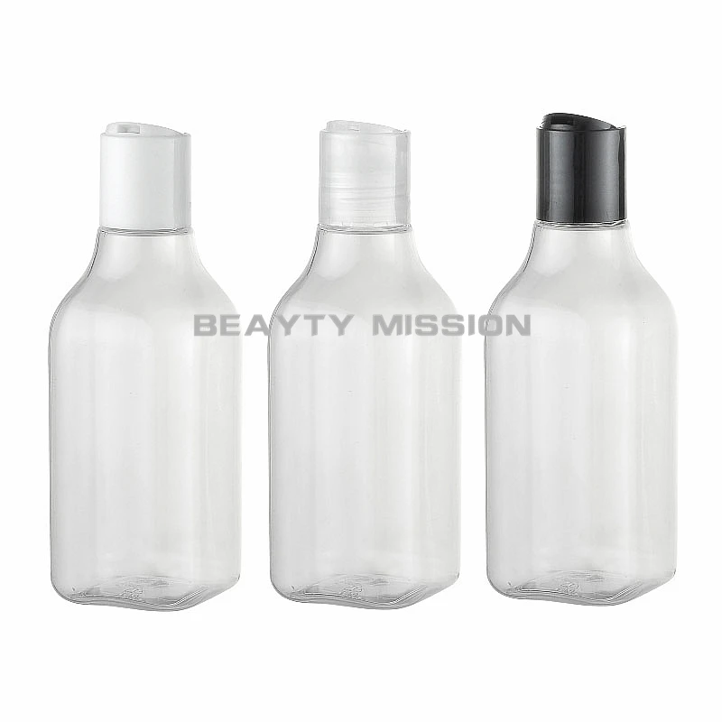 BEAUTY MISSION 2 шт./лот 200 мл пустые прозрачные флаконы с дисковым верхом для