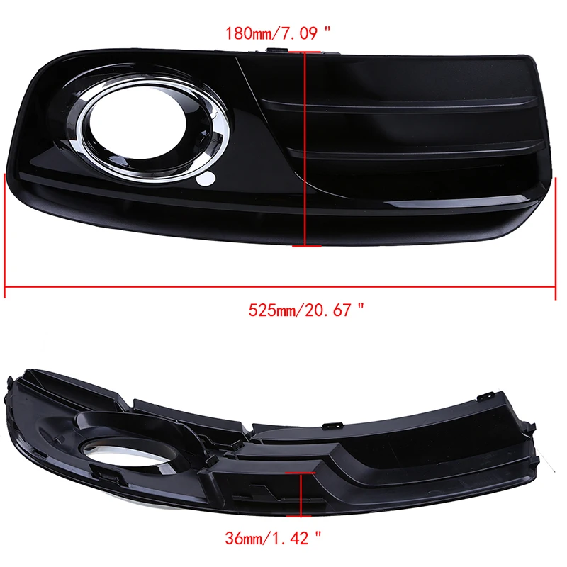 Posbay левый/правый нижний бампер противотуманный светильник решетка для Audi Q5(8R) 2013