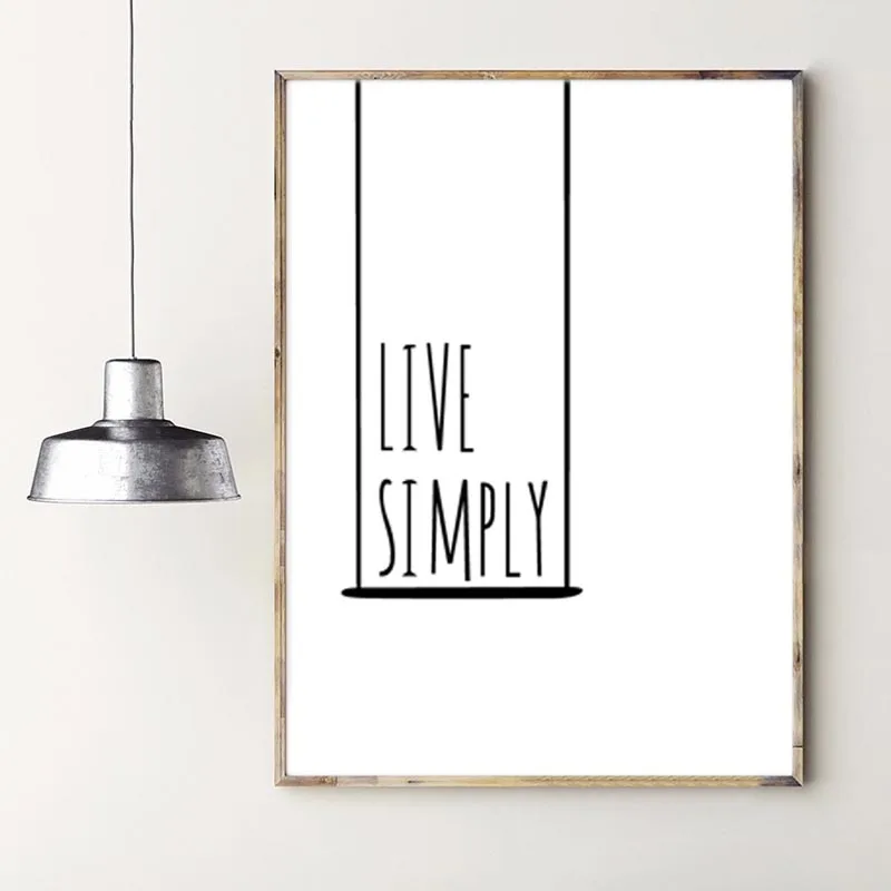 Нордическая минималистская типография печать вдохновляющая жизнь цитаты живой