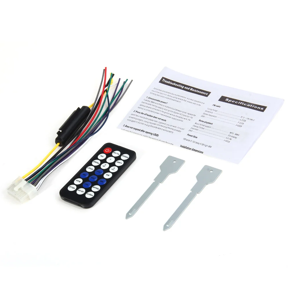 Bluetooth V2.0 автомобильный радиоприемник стерео аудио mp3 плеер с APE 12 В In dash 1 Din FM