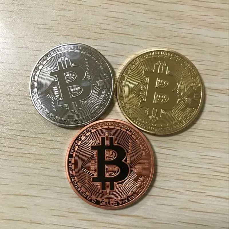 Образец заказа Классическая валюта Интернета FCCB Биткоин латунный Немагнитный