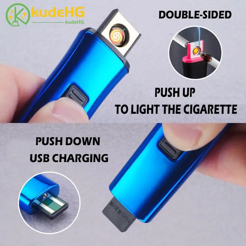 Креативная маленькая перезаряжаемая USB ветрозащитный негорящий Электрический
