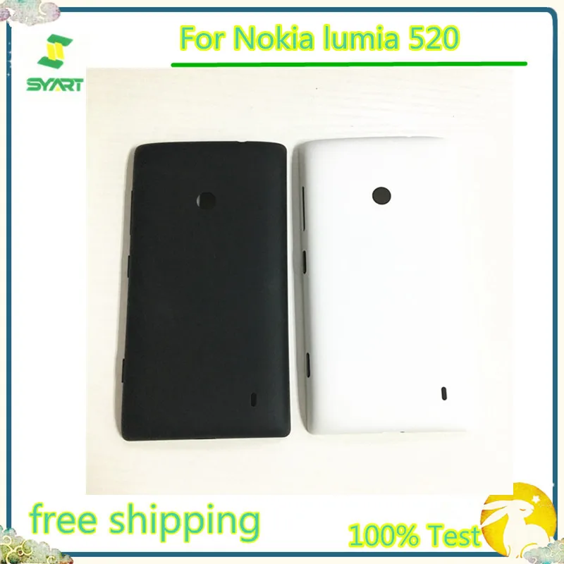 Задняя крышка корпуса для Nokia 520 задняя батарея корпус кнопки питания Lumia
