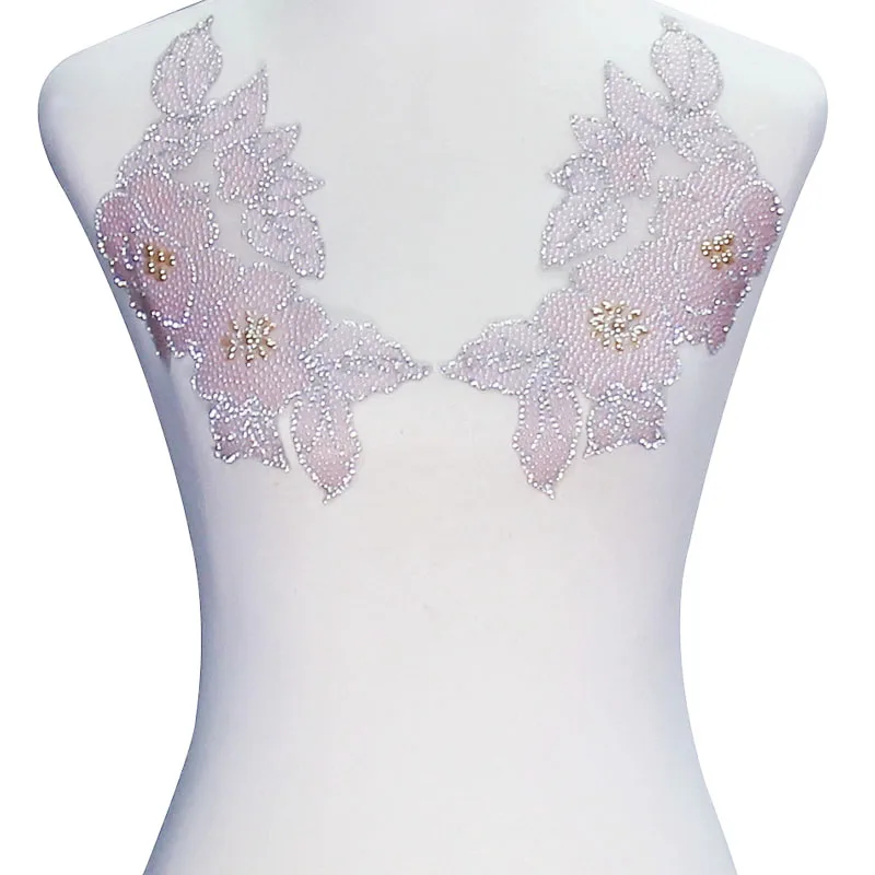 1 пара зеркальных цветочных аппликаций для рукоделия наклейки с помощью утюга