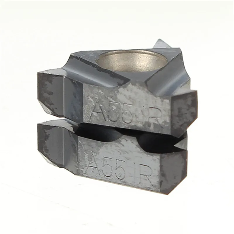 

DANIU 2Pcs/set 11IR A55 / 11NR A55 Carbide Threading Inserts Internal Turning Tool Holder Inserts High Abrasion Resistance