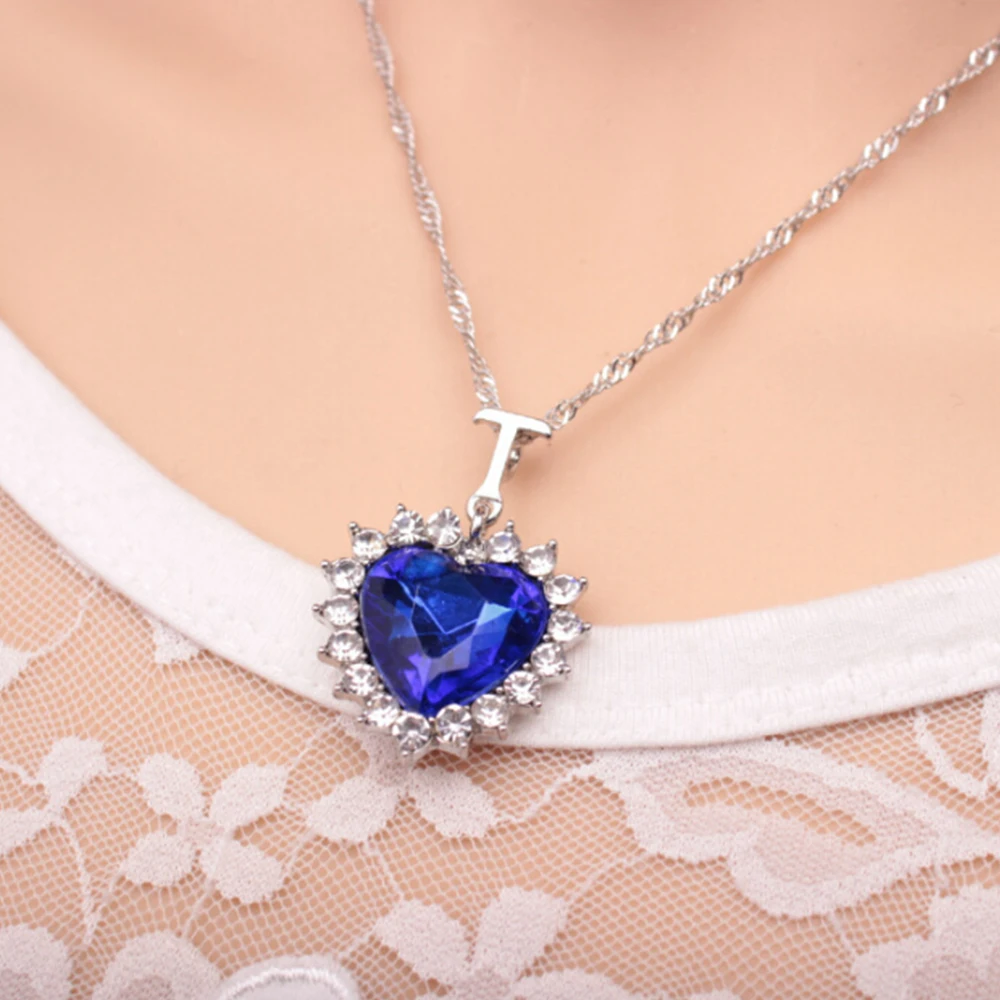 Collares De Moda ожерелье с подвеской в виде сердца, ювелирные изделия в Корейском стиле для женщин, пара из натурального камня, кристалл ангела, изысканные аксессуары - Окраска металла: Heart Necklace
