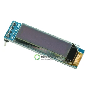 0,91 дюймов 128x32 IIC I2C белый OLED ЖК-дисплей DIY Oled модуль SSD1306 Драйвер IC DC 3,3 В 5 В для Arduino PIC