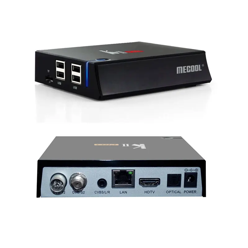 ТВ-приставка MECOOL KII Pro DVB-T2 &amp S2 DVB-C Android 7 1 четырехъядерный процессор Amlogic S905D BT4.0 2
