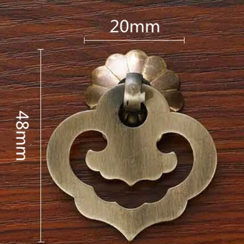 Винтажный стиль латунные ручки желтые ящика шкафа тянет античная бронза падение