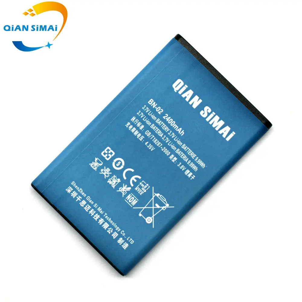 QiAN SiMAi BYD BN-02 BN02 2400mAh 3 7 V запасная батарея для мобильного телефона Nokia XL/XL 4G RM-1061 RM-1030