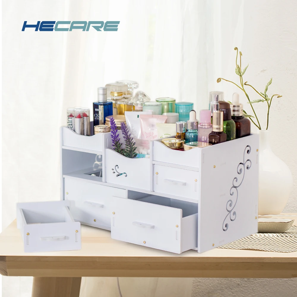 HECARE 4 стиля в наличии белая пластиковая шкатулка для ювелирных изделий подарок