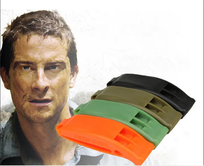 Бесплатная доставка двухдиапазонный свисток для выживания на открытом воздухе