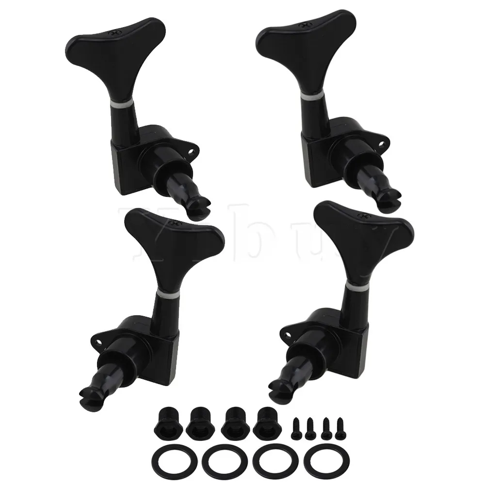 

Black Electric Bass Guitar Machine Heads Tuning Keys 2R2L